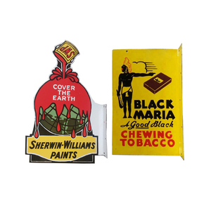 Bulk Metal Crafts Advertising Board Tin Steel Iron Plating Technique Die Cut Model Painting Custom Printed Porcelain Flange <b>Sign</b> - Product Image 4