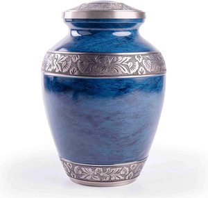 Urne de crémation en aluminium de conception de coeur pour les urnes de souvenir de cendres - Product Image 3