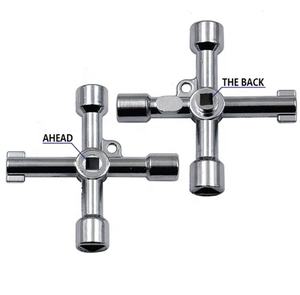 <span class=keywords><strong>Clé</strong></span> triangulaire universelle multifonction 4 en 1, clés de plombier triangulaires pour compteurs de <span class=keywords><strong>gaz</strong></span> et d'électricité - Product Image 3