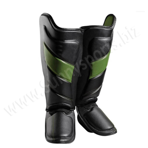 Espinilleras de kick Boxing, Protector de piernas de cuero, diseño personalizado - Product Image 1