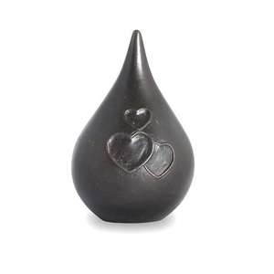 Arêtes commémorales en métal, perles blanches et bleues en forme de cœur, grande goutte d'eau, pour adulte et animal de compagnie, brunes commémoratives pour la mémoratrice - Product Image 5