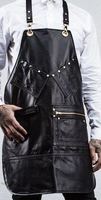 Tablier de Coiffeur en Toile Cirée Imperméable Personnalisé de Haute Qualité, Logo Personnalisé, Uniforme de Chef Polyvalent, Personnel Hôtelier Unisexe, OEM
