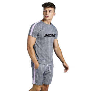 New Plain Cotton Made Men Summer Sets For Gym Training With Custom Logo - Product Image 4