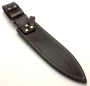 Produit d'usine tendance Gaine en cuir à grain riche faite à la main pour couteaux à lame fixe - Product Image 3