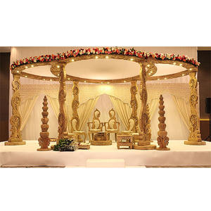 Gran boda india Pavo Real de madera "Mandap" Gujarati mano tallada de madera de la boda organizacion hermosa hindú de la boda del Pavo Real "Mandap" - Product Image 1