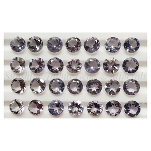 8mm Round Brilliant Cut <b>Natural</b> IOLITE Wholesale Factory Price High Quality Faceted Loose Gemstone | <b>NATURAL</b> IOLITE | PAIR | - Product Image 4