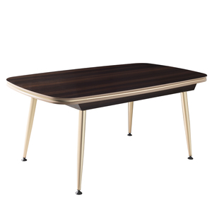 Juego de silla de comedor y mesa extensible, marco de madera de metal personalizado, muebles OEM, cocina, restaurante, cafetería, Villa, proyecto de apartamento - Product Image 3