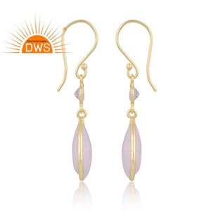 Dernière conception faite à la main naturel arc-en-ciel lune pierre gemme balancent boucle d'oreille bijoux de mode pour les femmes cadeau pour elle - Product Image 3