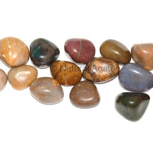 Pierre d'agate fantaisie roulée en gros, pierre précieuse naturelle polie, cristal de guérison, pierre de poche, fabricant, exportateur, fournisseur en vrac - Product Image 1
