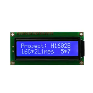 16*2 حرف وحدة LCD خلفية زرقاء 1602 شاشة LCD