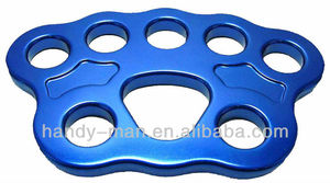 Plaque d'ancrage de gréement d'escalade en alliage d'aluminium anodisé CE 40kN pour emballage en carton à patte moyenne Slackline - Product Image 4