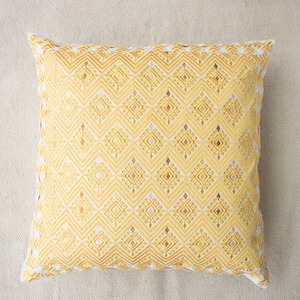 Housse de coussin brodée à formes géométriques, taie d'oreiller en coton, personnalisée, avec broderie, 18x18 pouces, haute qualité,, - Product Image 4