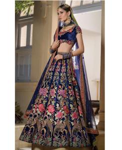 Vestidos de Novia y de Fiesta, Lehenga Choli de Algodón y Seda, Diseño Moderno para Ocasiones Especiales, Prendas Étnicas al Por Mayor a Bajo Precio - Product Image 4