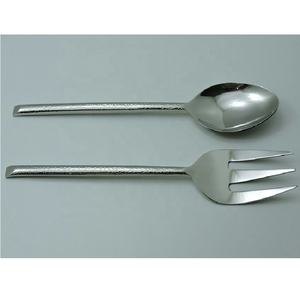 Master Of Pearl-Juego de cuchara de acero inoxidable para servir ensaladas, mango de perla - Product Image 6