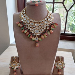 Jumka et Tika multicolore fantaisie pour mariée en inde, vente en gros, bijoux, prix bas, création - Product Image 1