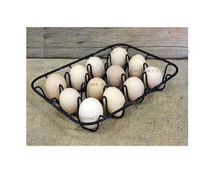 Estante de huevos de cocina de color negro de hierro hecho a mano forma y tamaño personalizados estante de huevos con calidad superior al precio más barato - Product Image 1