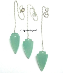 Aqua Onyx Crystal Pendulums Feng Shui & Love Style Tallada Chakra Ball Patrón curativo Proveedor de piedras preciosas para técnicas de grabado - Product Image 1