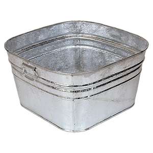 Cubo de bebidas de metal galvanizado de alta calidad, bandeja de servicio estilo granja a la venta - Product Image 3