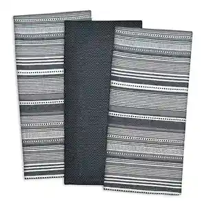 耐用再生棉价格便宜150-270gsm编织批发悬挂式软毛圈厨房日式定制茶巾