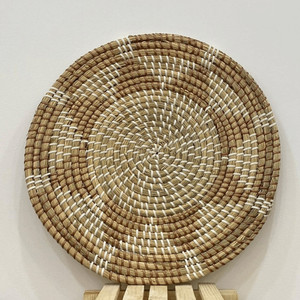 Cestas de decoración de alambre montadas en la pared africanas de algas marinas tejidas naturales - Product Image 5
