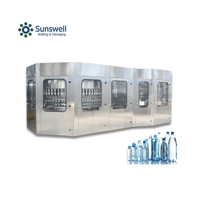 खनिज और शुद्ध पानी पूरी तरह से स्वचालित भरने की मशीन कीमत खान पानी संयंत्र