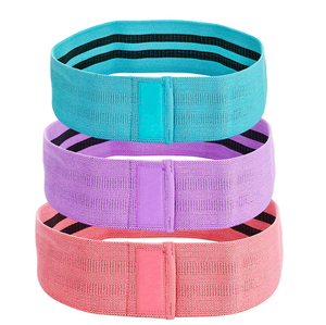 Conjunto de accesorios para ejercicio físico, cinturón de yoga elástico de algodón de alta resistencia, juego de bandas de resistencia circulares de cadera - Product Image 2