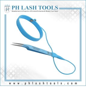 Sky Blue สายรัดข้อมือยางยืดสำหรับต่อขนตา,อุปกรณ์ป้องกันสายรัดข้อมือยางแบบยืดหยุ่นแหนบยึดขนตา - Product Image 2