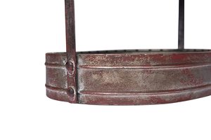 Galvanized Silver Beaded Mini Cupcake <b>Stand</b> <b>Set</b> with Wooden Hanging Design Perfect for Wedding Decorating Special Celebrations - Product Image 5