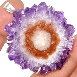 A One Quality Natural Amethyst Stalactites Anhänger, Stalactites Jewell ery Bulk Lieferanten