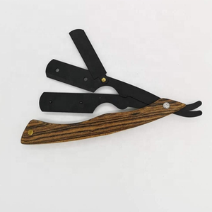 Couteau de rasage électrique, pour Salon de barbier, coupe droite, RASOIR, en bois - Product Image 1