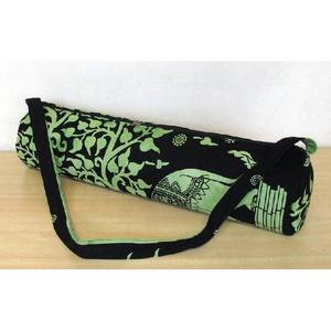 Multicolor Cotton Canvas Yoga Mat Bag Indian Mandala Hippie Portable Leader Look Bag - Product Image 4