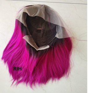 13x6 Frontal Pink Human Hair Wig - Product Image 6