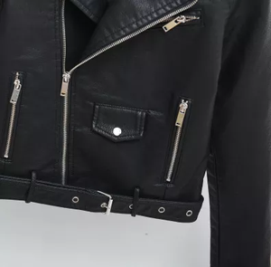 Chaquetas de cuero a la moda para mujer, rompevientos de invierno, nuevas - Product Image 4