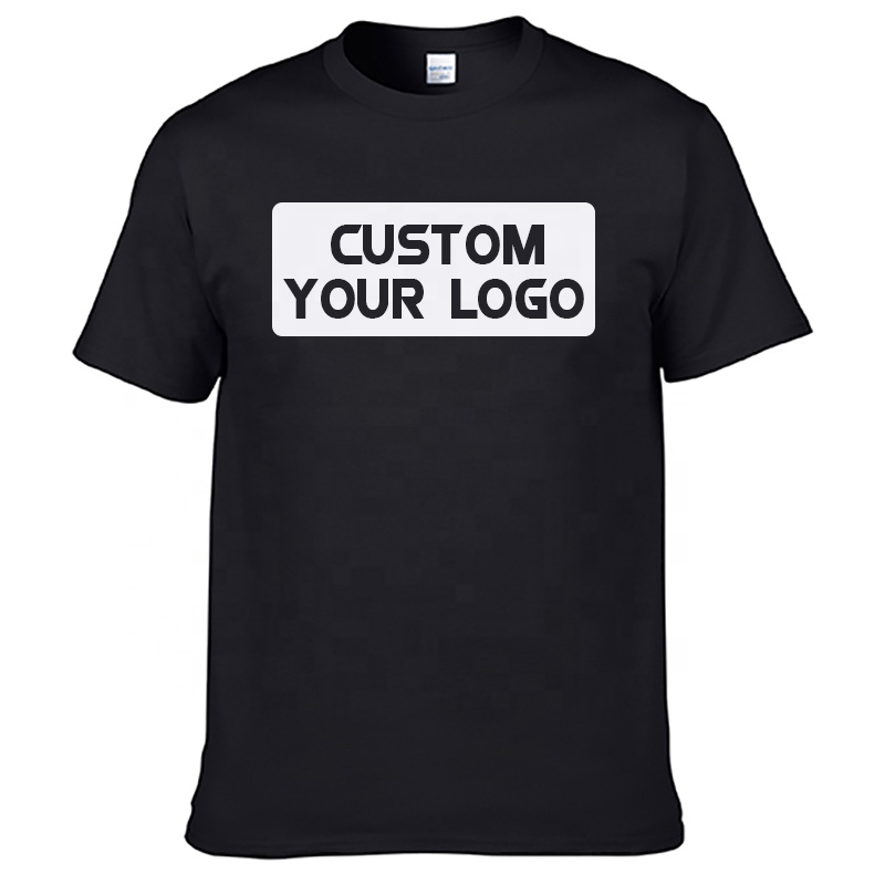 Custom Unisex tshirt High Quality 100% Premium Cotton T-Shirt Customize Printing Logo Men's O-Neck Blank T-Shirt