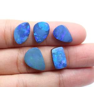 Cabujones de ópalo australiano Natural, forma mixta de ópalo de 13 a 16x11mm x 9mm, piedras preciosas - Product Image 1