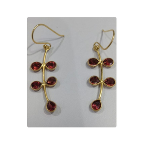 925 <b>Sterling</b> <b>Silver</b> Natural Gemstone Earrings for Gifts and Parties - Product Image 1