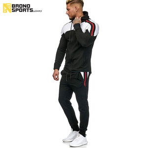 Men Tracksuit Two Pieces Set Men's Zipper Hoodie <b>Jacket</b> Sweatshirt + Pants Male Jogging Tracksuit Sportswear Outfit - Product Image 3
