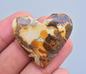 Cobra Jasper พลอยแจสเปอร์รูปหัวใจ,พลอยโมราทรงหลวมพลอยสีม่วงรูปหัวใจ - Product Image 6