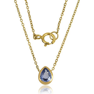 Hot sale gold plated sterling 925 <b>silver</b> qartz gemstone pendant <b>necklace</b> for women and girl - Product Image 1