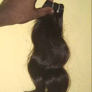 ONDA profunda Natural 12A, cabello humano sin procesar, tejido de la India, - Product Image 1