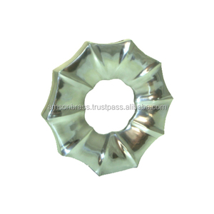 แจกันดอกไม้อลูมิเนียมชุบทองเหลืองที่ทันสมัยทำด้วยมือลายนูนลายจุดบนโต๊ะงานแต่งงานน้ำหนักเบาเป็นมิตรกับสิ่งแวดล้อมออกแบบโลโก้ได้ตามต้องการ - Product Image 1