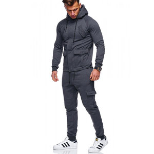 Ensemble de survêtement de sport pour homme, avec Logo personnalisé, pour Jogging, survêtement, vêtements d'entraînement, - Product Image 1