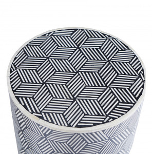 Tabouret artisanaux de luxe en résine, fait à la main, en MDF, à incrustation d'os, pour salon et chambre à coucher, nouveau modèle - Product Image 1