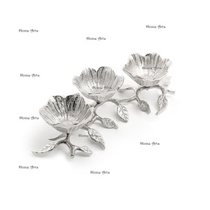 Bol décoratif en aluminium de qualité supérieure avec support, forme ronde, fait main, pour servir des fruits secs, à bas prix - Product Image 3