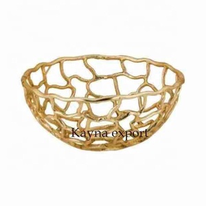 Bol de fruits plaqué nickel, en Aluminium, pour la vente en gros - Product Image 2