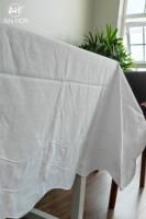 Nappe en coton à bord festonné, 250 cm x 350 cm, 1 pièce