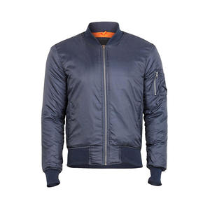 Chaqueta bomber fina con estampado personalizado unisex con decoración de patrón de logotipo frontal de cuello levantado para béisbol deportivo de hombre - Product Image 5