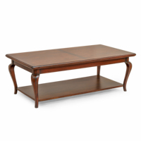 Table basse carrée Rocco en bois massif, durable et mobile, design classique minimaliste, salon, maison, hôtel, meubles