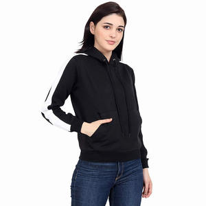 Sweat à capuche pour femme, style décontracté, pull-over, blanc, design simple, avec cordon de serrage, poches kangourou, pour filles - Product Image 5