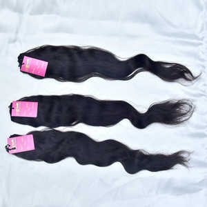 มัดผมมนุษย์ธรรมชาติ100% ผมลอนแบบไม่ผ่านการทำ12A เกรดสองชั้น - Product Image 3